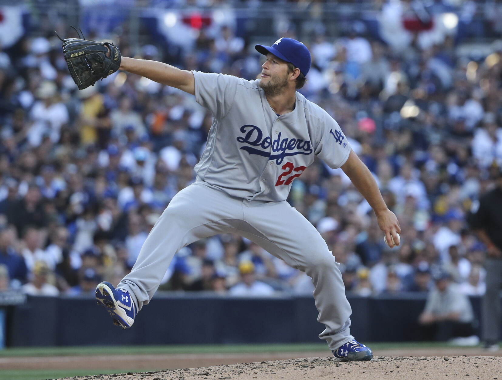 2016: Clayton Kershaw brilliant in leading Dodgers to 15-0 rout of Padres